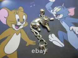 Cat and Mouse pendant made sterling silver 925-artisan product