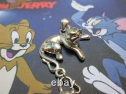Cat and Mouse pendant made sterling silver 925-artisan product