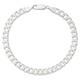 Celestara Jewelry, 925 Sterling Silver Cuban Link Bracelet, Italian-Made Solid