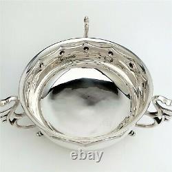 Celtic Revival Sterling Silver Footed Bowl Made in London- Tudric/Scandinavian