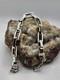 Chain link, 925 STERLING SILVER, hand made, highpolished, 7.5 , biker bracelet #2