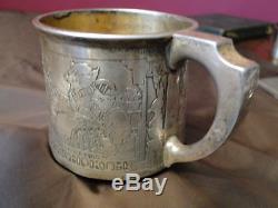 Child Mug Nursery Rhyme Theme-sterling Silver Made By Gorham Marked