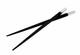 Chopsticks Sushi Chopsticks Made Of Ebony And 925er Sterling Silver Engraved