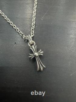 Chrome Hearts Baby Fat Cross Pendant 925 Sterling Silver Made in USA 2004