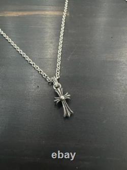 Chrome Hearts Baby Fat Cross Pendant 925 Sterling Silver Made in USA 2004