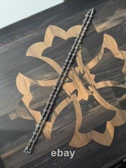 Chrome Hearts Tiny E Chain Necklace 925 Sterling Silver Made in USA 1999 RARE