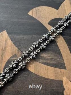 Chrome Hearts Tiny E Chain Necklace 925 Sterling Silver Made in USA 1999 RARE