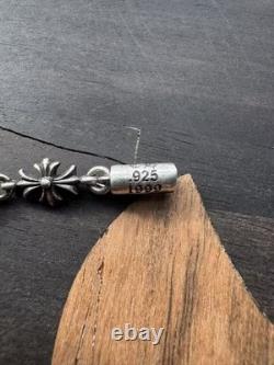 Chrome Hearts Tiny E Chain Necklace 925 Sterling Silver Made in USA 1999 RARE