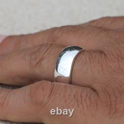 Classic silver band rings Two Styles made of genuine 925 solid sterling silver