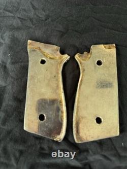 Compact Berreta Grips 925 Sterling Silver Gold Plated Hand Made Handmade