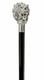Concord Lion Head 925 Sterling Silver Handle Men's Walking Cane Made In Italy