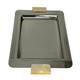 Couzon Sterling Silver Serving Tray Greco Peach Large Vintage Made In France