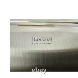 Couzon Sterling Silver Serving Tray Greco Peach Large Vintage Made In France