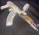 Creative Custom Made 925 Sterling Silver Fully Iced Out GUN Pendant