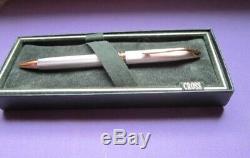 Cross Pinnacle Sterling Silver Ballpoint Pen In Box Made In USA