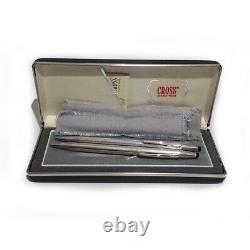 Cross sterling silver ballpoint pen and 0.9mm mechanical pencil set made in USA