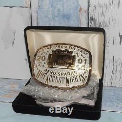 Crumrine Hot August Nights Sterling Silver & Gold Plated Buckle 2001made In USA