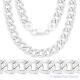 Cuban Curb 8mm Link Solid 925 Italy Sterling Silver Men's Italian Chain Necklace