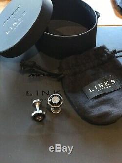 Cufflinks Links of London made for McLaren Brushed Steel & ONYX Rare