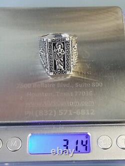 Custom Hand Made Sterling Silver 925 Saint St. Jude Judas Thaddaeus Ring Mexican