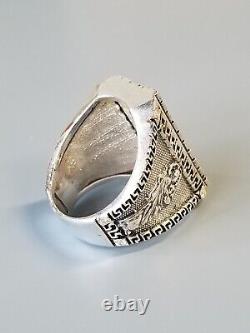 Custom Hand Made Sterling Silver 925 Saint St. Jude Judas Thaddaeus Ring Mexican
