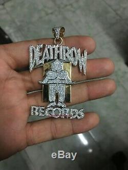 Custom Made Death Records 925 Solid Sterling Silver Pendant