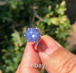 Custom Made Natural Ceylon Star Sapphire Ring