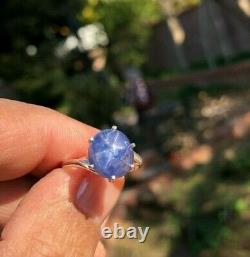 Custom Made Natural Ceylon Star Sapphire Ring