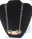 Custom Made Sterling Silver And Rhodochrosite Statment Necklace By Margo