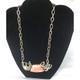 Custom Made Sterling Silver And Rhodochrosite Statment Necklace By Margo 925