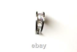 Custom Made Sterling Silver Natural Pearl Ring Size 6