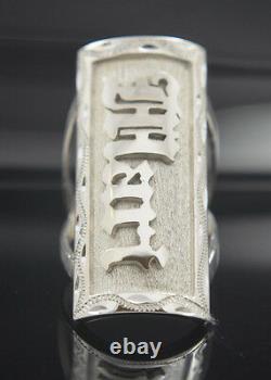 Custom Ring with your NAME, number, symbol on Sterling Silver. 925 100% Hand Made