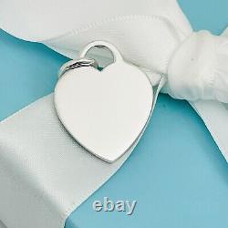 Customized Tiffany & Co Elephant Heart Tag Pendant Charm in Sterling Silver