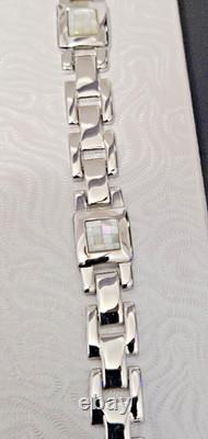 DOLAN BULLOCK Sterling Silver MOTHER OF PEARL Bracelet MSRP $400 USA MADE