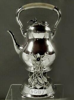 Danish Sterling Tea Set c1950 PETERSEN HAND MADE