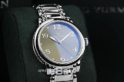 David Yurman Stainless Steel & Sterling Silver Watch New Boxed $2600 Swiss Made
