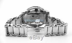 David Yurman Stainless Steel & Sterling Silver Watch New Boxed $2600 Swiss Made