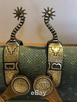 Dennis Markel Sterling Silver Markers Marked Custom Made Spurs