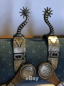 Dennis Markel Sterling Silver Markers Marked Custom Made Spurs