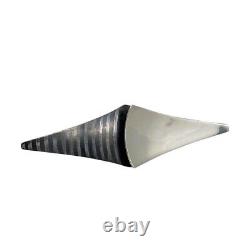 Designer Signed Hand Made sterling silver niello brooch