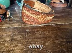 Diablo engraved Sterling Silver Belt Buckle 1.5-36-37? Overlay 800