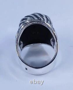 Donal Trump Ring Solid 925 Sterling silver heavy thick band made in USA 26 gram