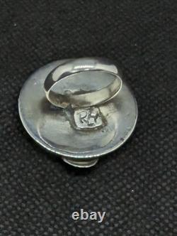 Dragon And The Sun Artisan Hand Made Sterling Silver One Of A Kind Ring Sz7. A22e