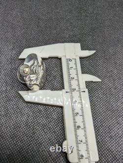 Dragon And The Sun Artisan Hand Made Sterling Silver One Of A Kind Ring Sz7. A22e