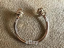 Dsquared² Rare 925 Silver Gold Barbed Wire Mini Ring S Uni Made In Italy