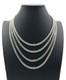 Duhaas Premium Sterling Silver 925 Miami Cuban Link Chain Necklace Made