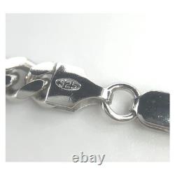 Duhaas Premium Sterling Silver 925 Miami Cuban Link Chain Necklace Made