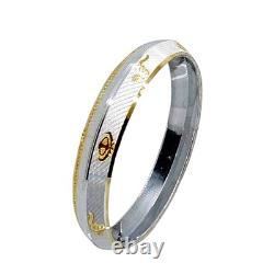 EK ONKAR KANDA Punjabi Kada 925 Sterling Silver Sikh Khalsa Made in USA