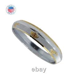 EK ONKAR KANDA Punjabi Kada 925 Sterling Silver Sikh Khalsa Made in USA