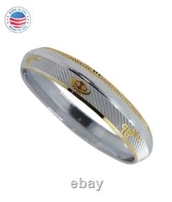 EK ONKAR KANDA Punjabi Kada 925 Sterling Silver Sikh Khalsa Made in USA